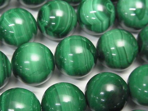 Malachite, Round Gemstone Beads