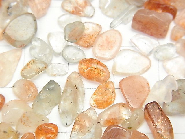 Multicolor Sunstone AA+ Undrilled Chips 100g $4.79-!