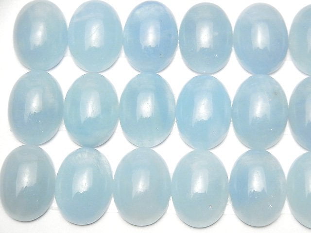 [Video] Namibia Aquamarine AAA Oval Cabochon 18x13mm 1pc