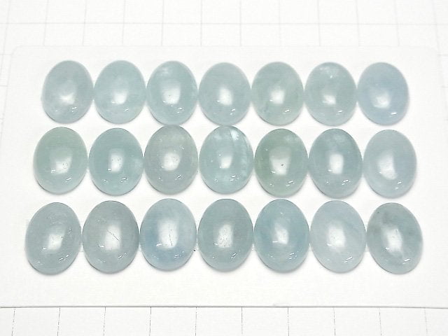 [Video] Namibia Aquamarine AAA- Oval Cabochon 18x13mm 1pc