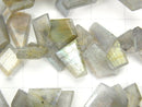 [Video] Labradorite AA++ Rough Slice Faceted 1strand beads (aprx.7inch / 18cm)