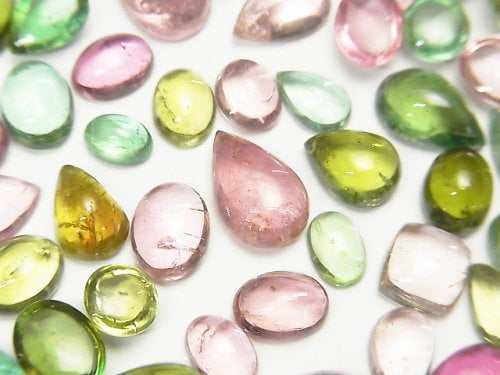 Cabochon, Tourmaline Gemstone Beads