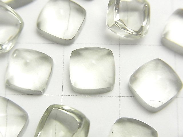 [Video] High Quality Green Amethyst AAA Sugarloaf Cut 8x8mm 2pcs