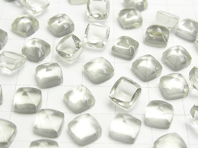 [Video] High Quality Green Amethyst AAA Sugarloaf Cut 8x8mm 2pcs