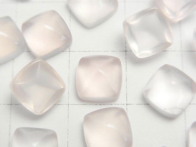 [Video] High Quality Rose Quartz AAA Sugarloaf Cut 8x8mm 2pcs