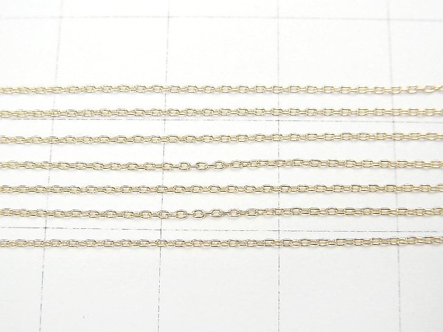[Video][K10 Yellow Gold] Cable Chain NO.4 Approx. 0.8mm Wide Necklace 1pc Bead (approx. 16 inches/40cm)