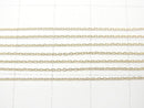 [Video][K10 Yellow Gold]Cable Chain NO.4 Approx 0.8mm width necklace 1pc beads (aprx.16inch/40cm)
