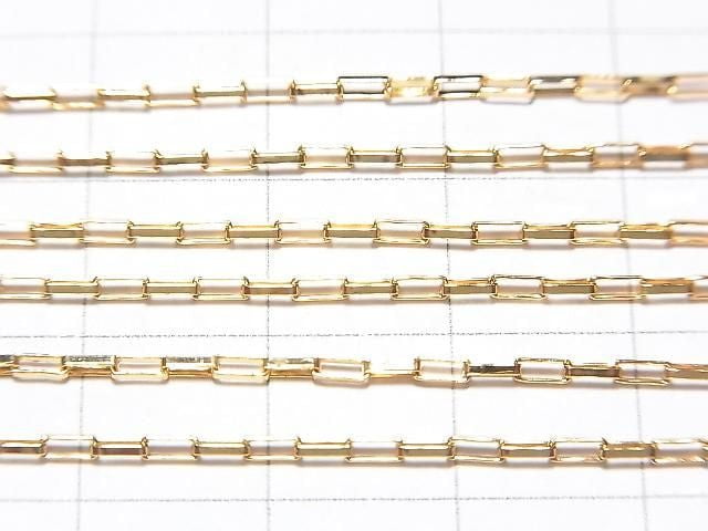 14KGF long box chain 3.0x1.2mm 10cm