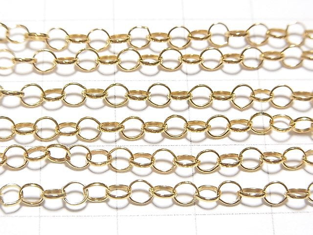 14KGF Rolo Chain 3.3x3.1mm 10cm