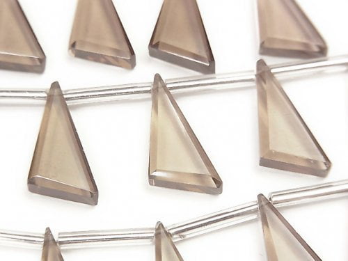 Smoky Quartz, Triangle Gemstone Beads