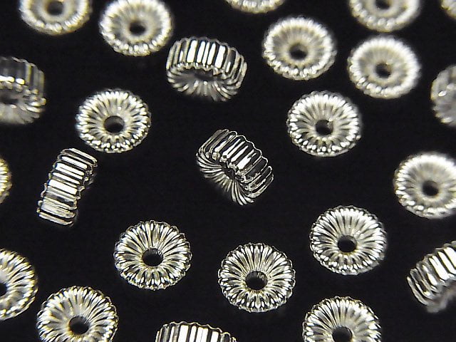 Roundel, Silver Metal Beads & Findings