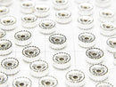 Silver925  Line Carved Rondelle [3mm][4mm][5mm][6mm] 5pcs