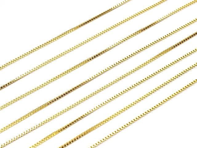 14KGF Box Chain 0.7mm [40cm][45cm] Necklace 1pc