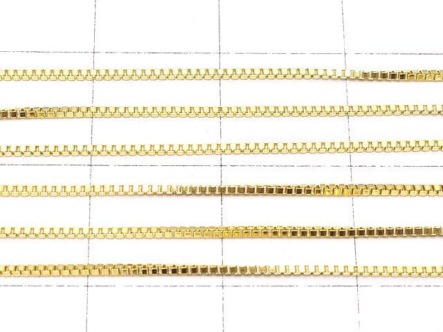 14KGF Box Chain 0.7mm [40cm][45cm] Necklace 1pc