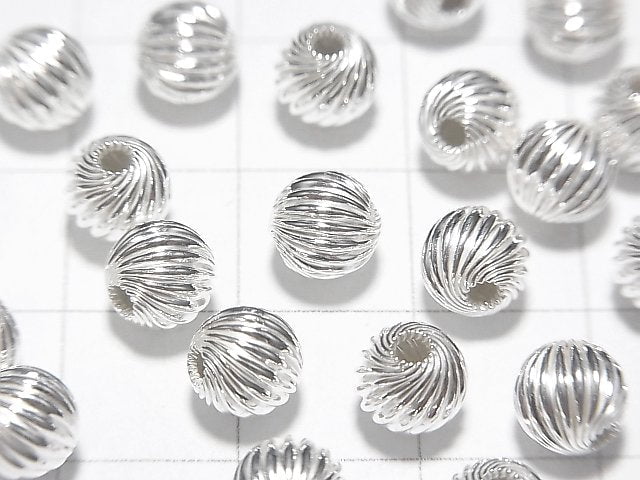 Silver925  Roundel  Twist  Round 6mm 5pcs