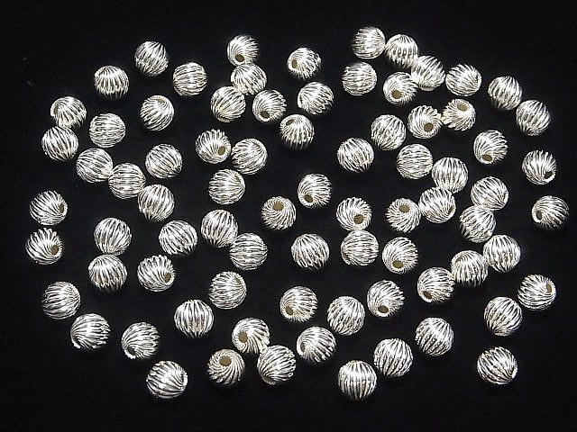 Silver925  Roundel  Twist  Round 6mm 5pcs