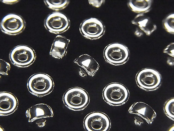 Roundel, Silver Metal Beads & Findings
