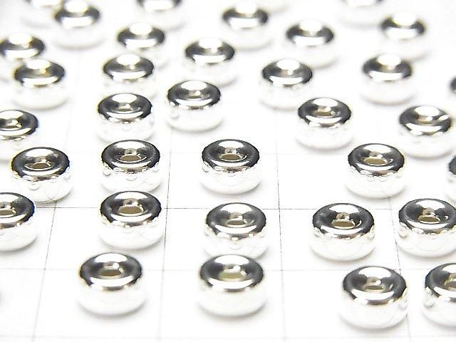 925純銀扁珠 [4毫米][5毫米][6毫米][7毫米][8毫米] 2顆