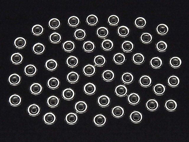 Silver925  Rondelle [4mm][5mm][6mm][7mm][8mm] 2pcs