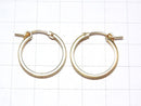 14KGF G Square Earring Hoop 20mm 1pair