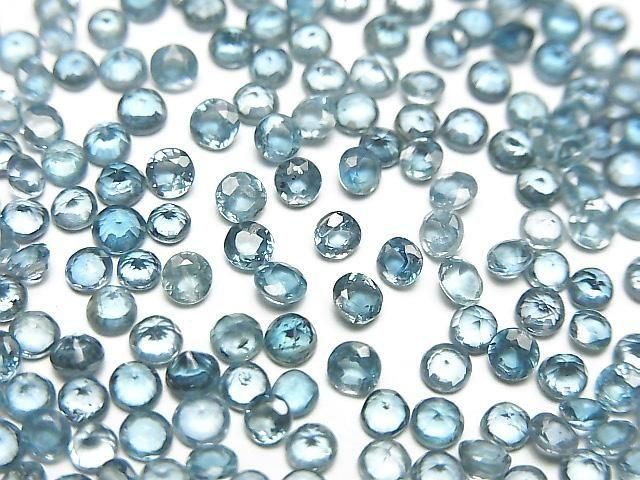 [Video] High Quality Indigo Blue Kyanite AAA- Loose Stone Round Faceted 3x3mm 10pcs