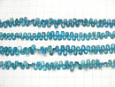 [Video] High Quality Neon Blue Apatite AA++ Pear shape (Smooth) half or 1strand beads (aprx.7inch / 18cm)