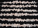 [Video] Rose Quartz AA++ Rough Slice Faceted 1strand beads (aprx.6inch / 16cm)
