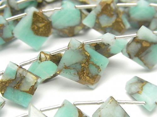 Copper Turquoise & Amazonite, Other Shape Gemstone Beads