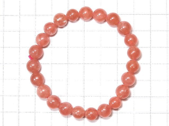 [Video] [One of a kind] Argentina Rhodochrosite AAA ++ Round 7.5mm Bracelet NO.117