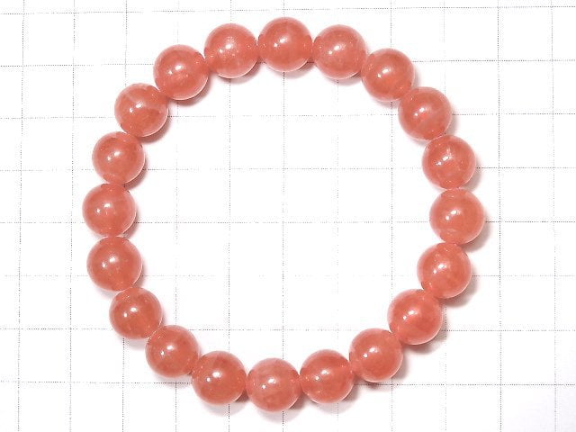 [Video] [One of a kind] Argentina Rhodochrosite AAA ++ Round 9.5mm Bracelet NO.122