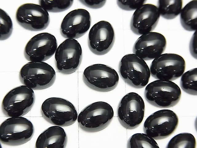 [Video] Onyx AAA Oval Cabochon 8x6mm 4pcs