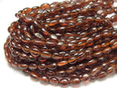 [Video] High Quality Hessonite Garnet AAA- Nugget 1strand beads (aprx.15inch / 38cm)