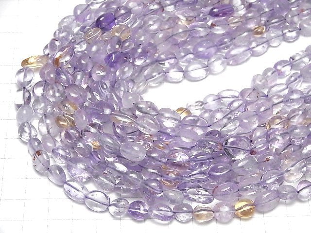 [Video]Pink Amethyst xCitrine AA+ Nugget 1strand beads (aprx.15inch/37cm)