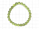 [Video] [One of a kind] High Quality Peridot AAA Round 7.5mm Bracelet NO.200