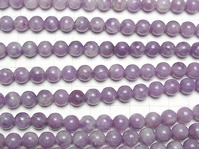 Lepidolite AA++ Round 8mm 1strand beads (aprx.15inch/37cm)