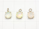[Video][Japan]High Quality Ethiopia Opal AAA Round Faceted 6x6x4mm Pendant [K10 Yellow Gold] 1pc