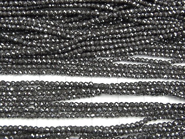 [Video]High Quality! 2pcs $7.79! Magnetic! Hematite Faceted Round 2mm 1strand beads (aprx.15inch/36cm)
