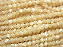 Faceted Round, Mother of Pearl (Shell Beads) Pearl & Shell Beads