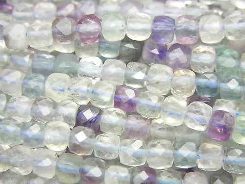 Cube, Fluorite Gemstone Beads