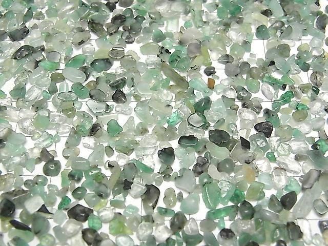 Brazilian Emerald AA Undrilled Chips 100 grams