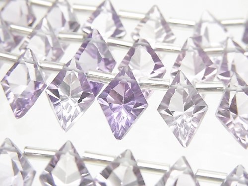 Amethyst, Concave Cut, Diamond Gemstone Beads