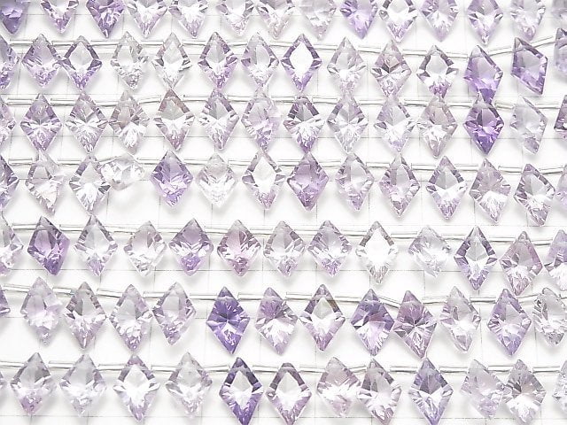 [Video] High Quality Amethyst AAA Diamond Concave Cut 12x8mm 1strand (13pcs)