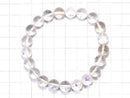 [Video] [One of a kind] Fluorite in Quartz Round 9.5mm Bracelet NO.209
