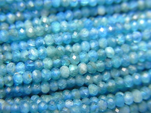 Apatite, Roundel Gemstone Beads