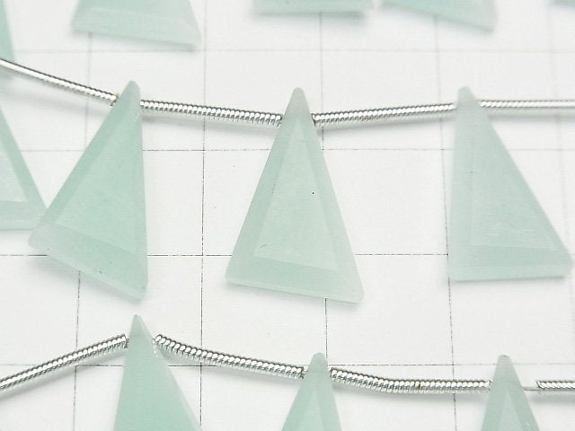 [Video] Amazonite Flat Triangle 18x10mm 1strand (9pcs)