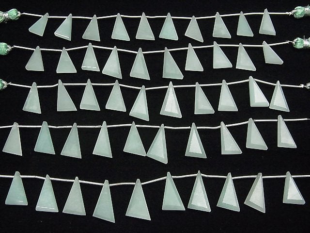 [Video] Amazonite Flat Triangle 18x10mm 1strand (9pcs)