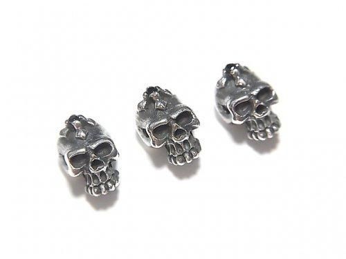 Silver925 Champagne with CZ, 7x6x6mm [Black] 1pc