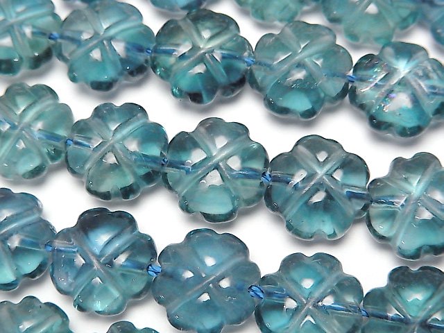 Clover, Fluorite Gemstone Beads