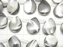 [Video] Mother of Pearl MOP Gray Pear shape 10x8mm 1strand beads (aprx.15inch / 38cm)