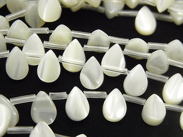 Mother of Pearl (Shell Beads), Pear Shape Pearl & Shell Beads